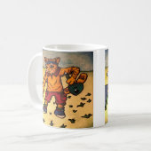Tischtenniskatze Kaffeetasse (Vorderseite Links)