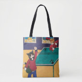 Tischtenniskatzen Tasche (Vorderseite)