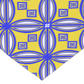 Tischtennisläufer in blau und gelb kurzer tischläufer (Ecke)