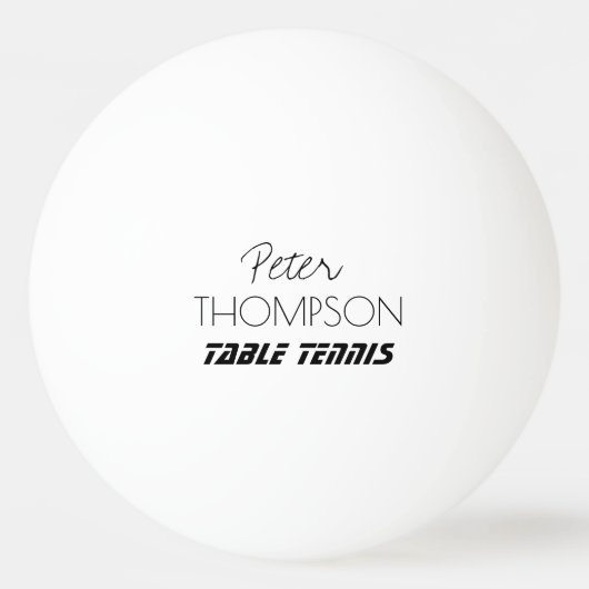 Tischtennismonogramm white_ball tischtennisball (Vorderseite)