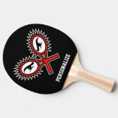 Tischtennispingpaddel mit Logo-Racke Tischtennis Schläger (Seitenansicht)