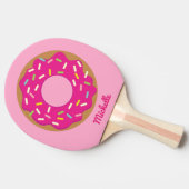 Tischtennispingpaddel mit niedlichem Rosa Tischtennis Schläger (Seitenansicht)