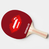 Tischtennispingpaddel Tischtennis Schläger (Seitenansicht)