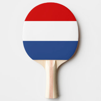 Tischtennisplatte auf holländischer Flagge Tischtennis Schläger
