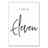 Tischtennisplatte ELEVEN Tischnummer (Vorderseite)