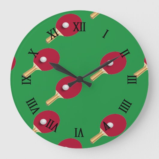 Tischtennisplatte Große Wanduhr (Vorderseite)