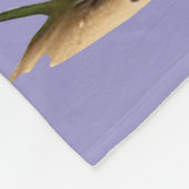 Tischtennisplatte mit blauen Augen Fleecedecke (Ecke)