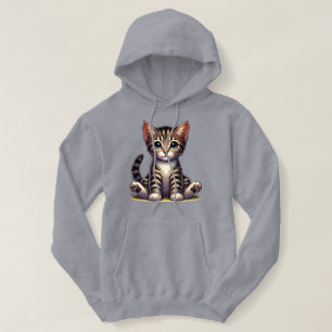 Tischtennisplatte mit blauen Augen Hoodie