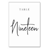 Tischtennisplatte NINETEEN Tischnummer (Rückseite)