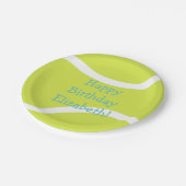 Tischtennisplatte Pappteller (Schrägansicht)