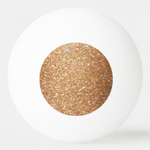 Tischtennisplatte Tischtennis Kupfer Gold Glitter  Tischtennisball