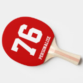 Tischtennisplatte Tischtennis Schläger (Seitenansicht)