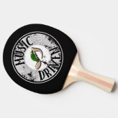 Tischtennisplatte Tischtennis Schläger (Seitenansicht)