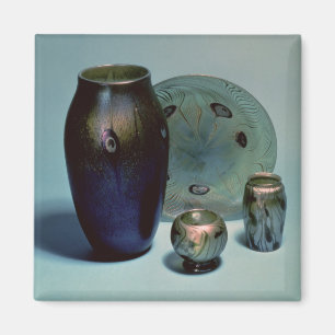 Tischtennisplatte und Vasen Magnet