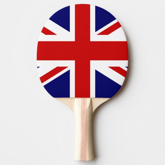 Tischtennisplatte unter britischer Flagge für Tisc Tischtennis Schläger (Vorderseite)
