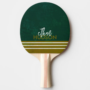 Tischtennisschläger Cool Green mit Namen Tischtennis Schläger