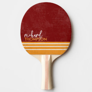 Tischtennisschläger mit Namen Rot/Orange Tischtennis Schläger