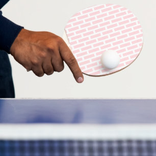 Tischtennisschläger Pink & Weiß gestreift quadrati Tischtennis Schläger