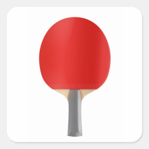 Tischtennisschläger Quadratischer Aufkleber