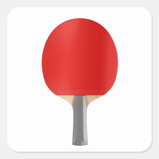 Tischtennisschläger Quadratischer Aufkleber (Vorderseite)
