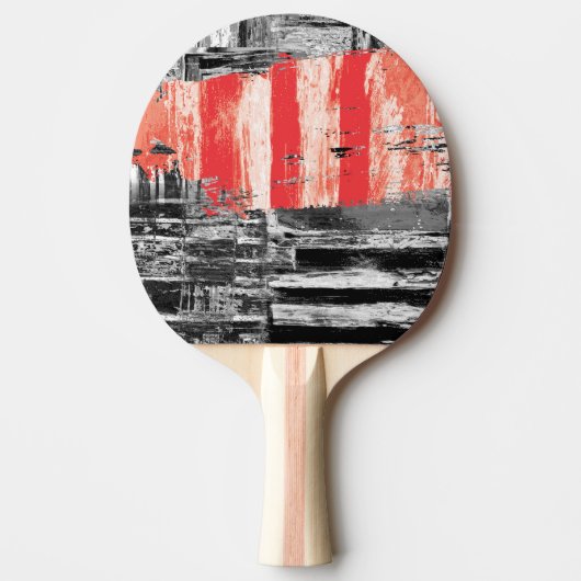 Tischtennisschläger – Rotes Puls Abstraktes Design Tischtennis Schläger (Vorderseite)