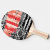 Tischtennisschläger – Rotes Puls Abstraktes Design Tischtennis Schläger (Seitenansicht)