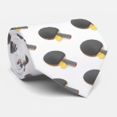 Tischtennisschläger und -ball krawatte (Gerollt)