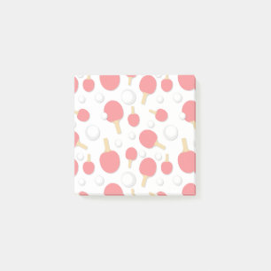 Tischtennisschläger und -bälle Gemusterte Neuheit Post-it Klebezettel