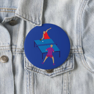 Tischtennisspieler Button