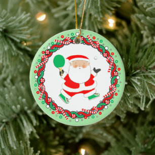 Tischtennisspieler Keramik Ornament