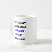Tischtennisspieler, phantastisch kaffeetasse (Vorderseite Links)