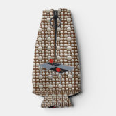 Tischtennistisch auf Ping Pong Balls Hintergrund Flaschenkühler (Rückseite)