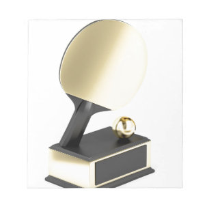 Tischtennistrophäe Notizblock