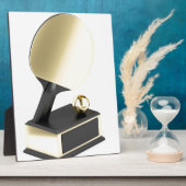 Tischtennistrophie Fotoplatte (Seite)