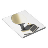 Tischtennistrophie Notizblock (angewinkelt)