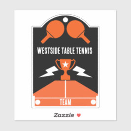 Tischtennisturnier Aufkleber