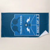 Tischtennisturnier Strandtuch (Vorderseite)