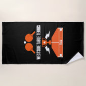 Tischtennisturnier Strandtuch (Vorderseite)