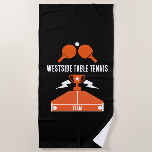 Tischtennisturnier Strandtuch (Vorderseite)