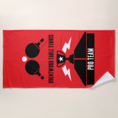 Tischtennisturnier Strandtuch (Vorderseite)