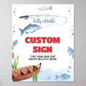 Tischtenniszeichen der Geburtstagspartei Poster (Vorne)