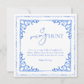 Tischtenniszeichen für blaues Brautparty (Vorderseite)