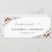 Tischtenniszeichen für winzige Wildblume (Vorderseite)