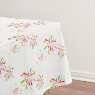 Tischtuch 4. Juli Feuerwerk Tischdecke