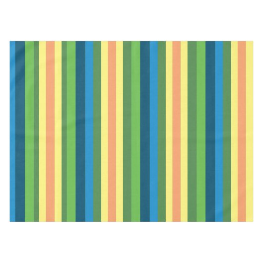Tischtuch aus farbigen Streifen Tischdecke (Vorderseite (Horizontal))