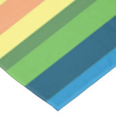 Tischtuch aus farbigen Streifen Tischdecke (Schrägansicht)
