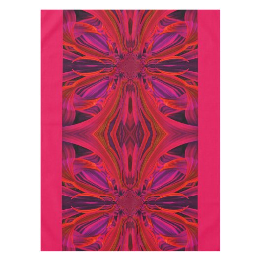Tischtuch aus rotem Leder Tischdecke (Vorderseite)