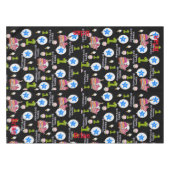 Tischtuch, glücklich erster Geburtstag, #1 schwarz Tischdecke (Vorderseite (Horizontal))