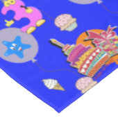 Tischtuch, Happy 3. Geburtstag, #3 Blue Tischdecke (Schrägansicht)