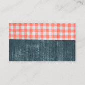 Tischtuch | Holzkörner Visitenkarte (Rückseite)